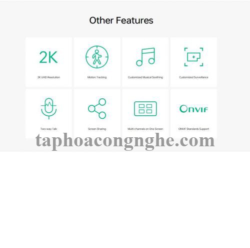 Reoqoo x10b 2K UHD Ai 360 P / T Camera trong nhà nhìn màu ban đêm phát hiện em bé khóc khói cháy trò chuyện thoại H265 Onvif 8s CLOUD lưu trữ video 28815 xt-x10b 10028815